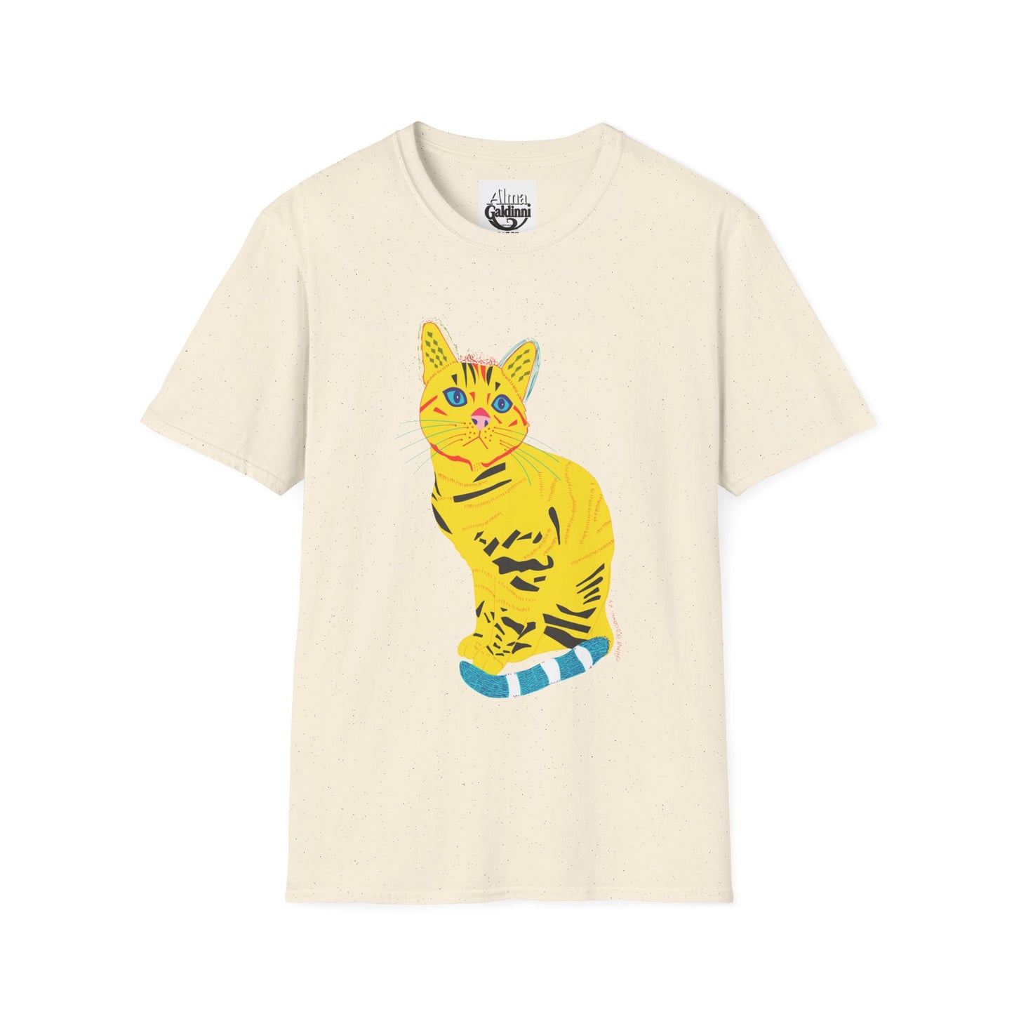 Yellow Cat Unisex Softstyle T-Shirt