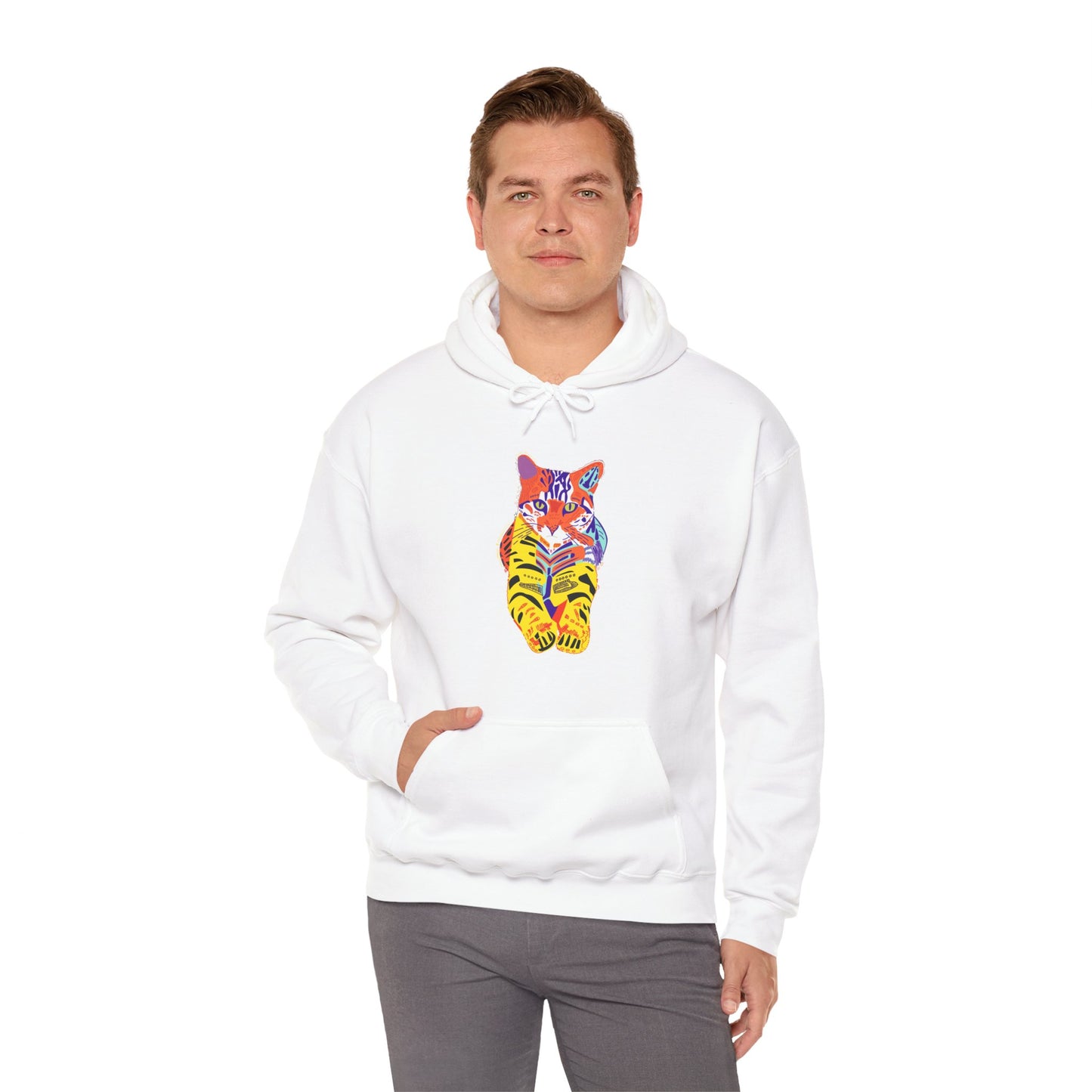 Tiger Cat Unisex Heavy Blend™ Hooded Sweatshirt