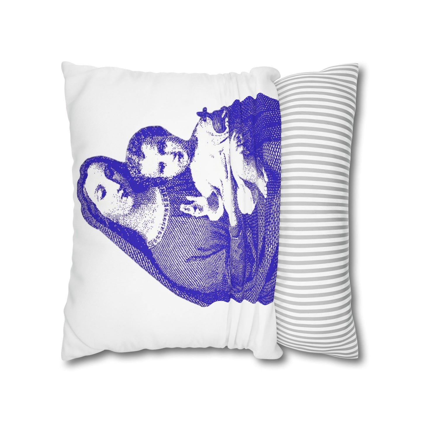 Saint Mary Square Poly Canvas Pillowcase