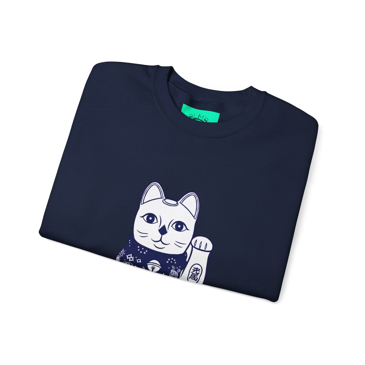 Good Luck Cat Unisex Heavy Blend™ Crewneck Sweatshirt