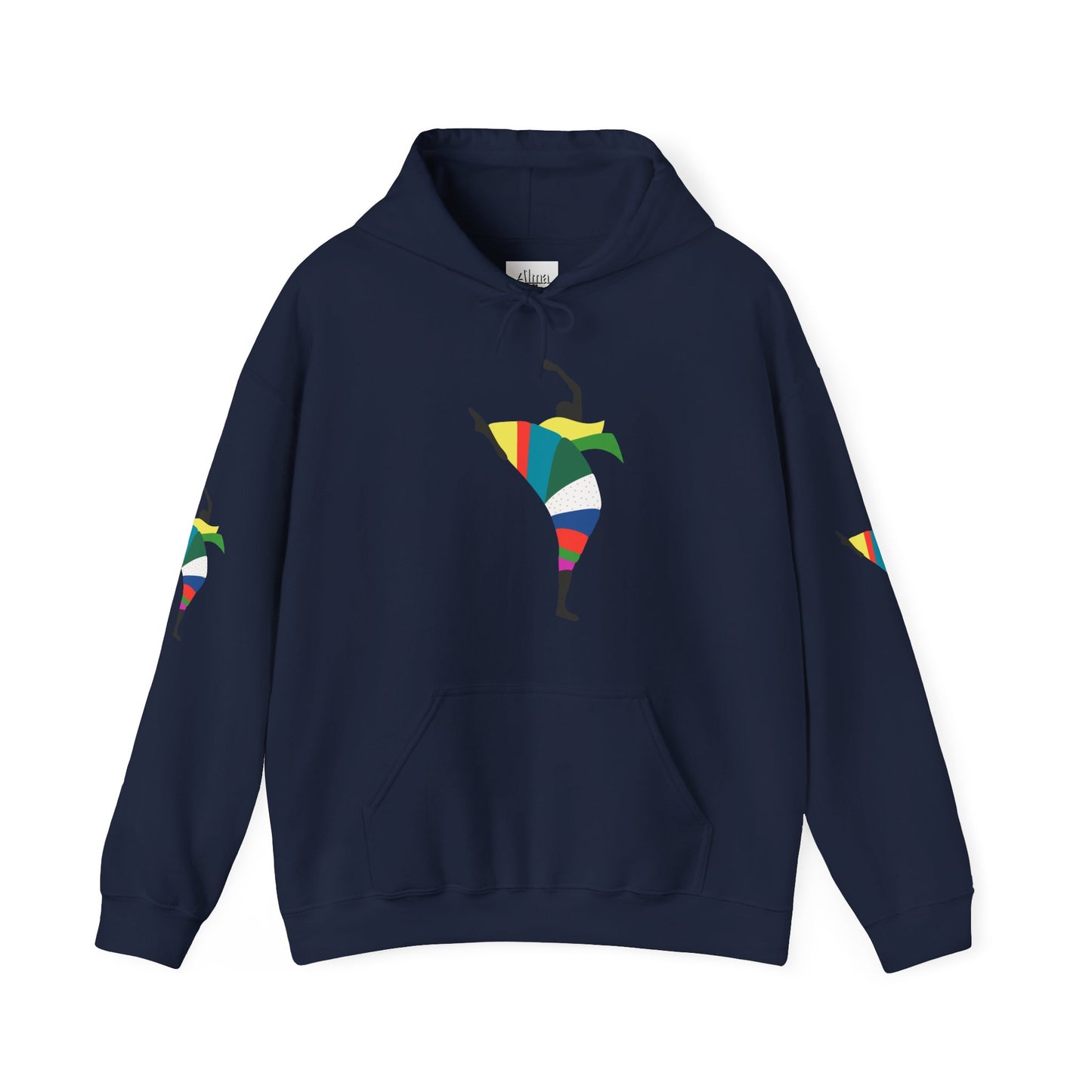 Dance is Organism Unisex Hooded Sweatshirt - Colorful Artistic Dance Design