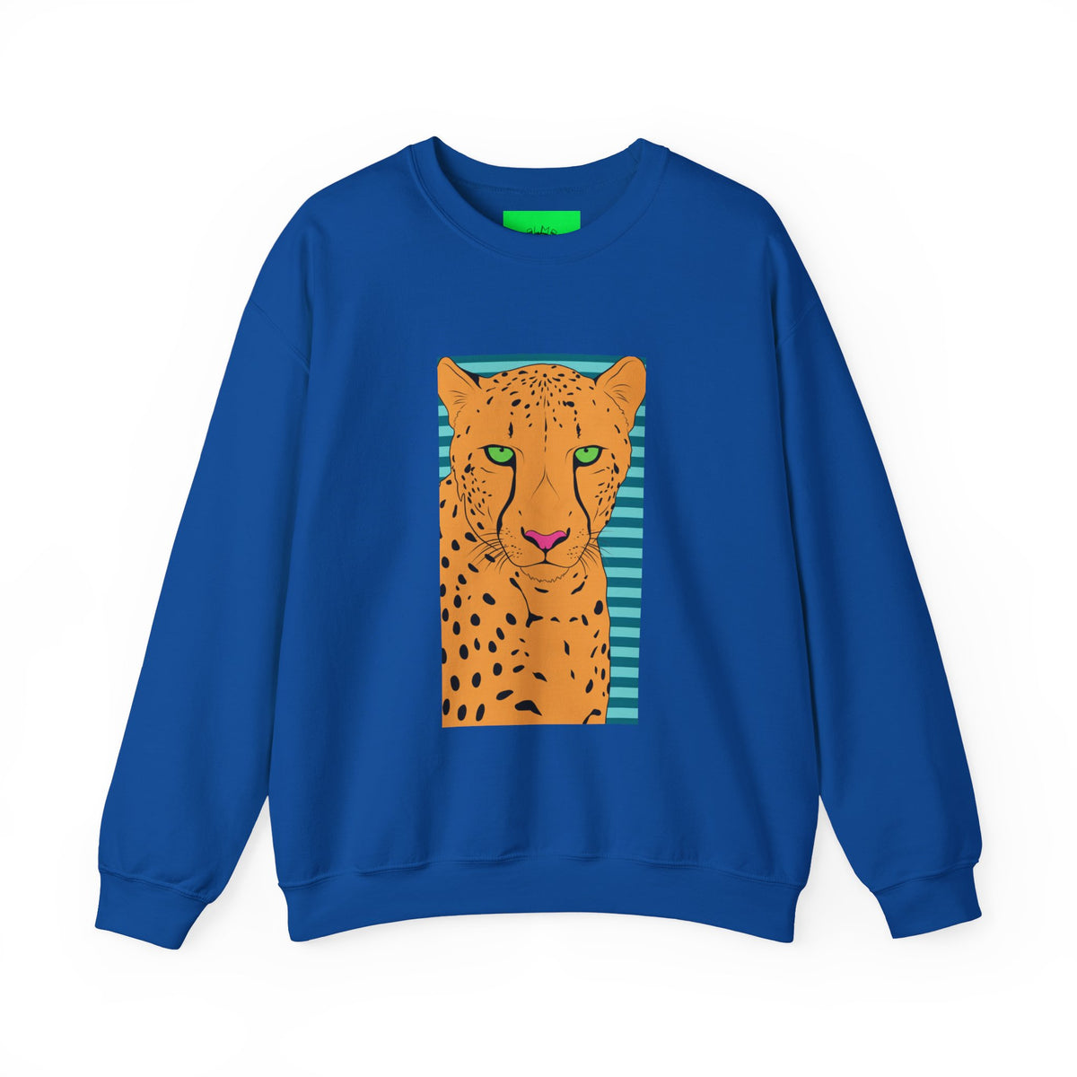 Bright leopard Unisex Heavy Blend™ Crewneck Sweatshirt
