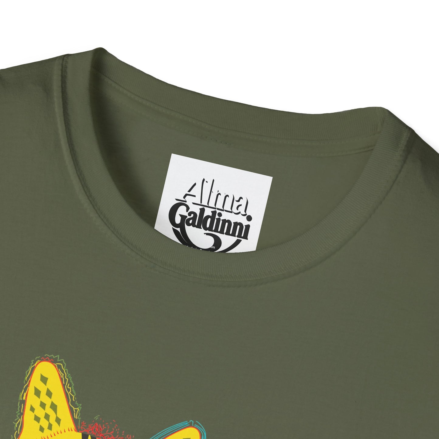 Yellow Cat Unisex Softstyle T-Shirt