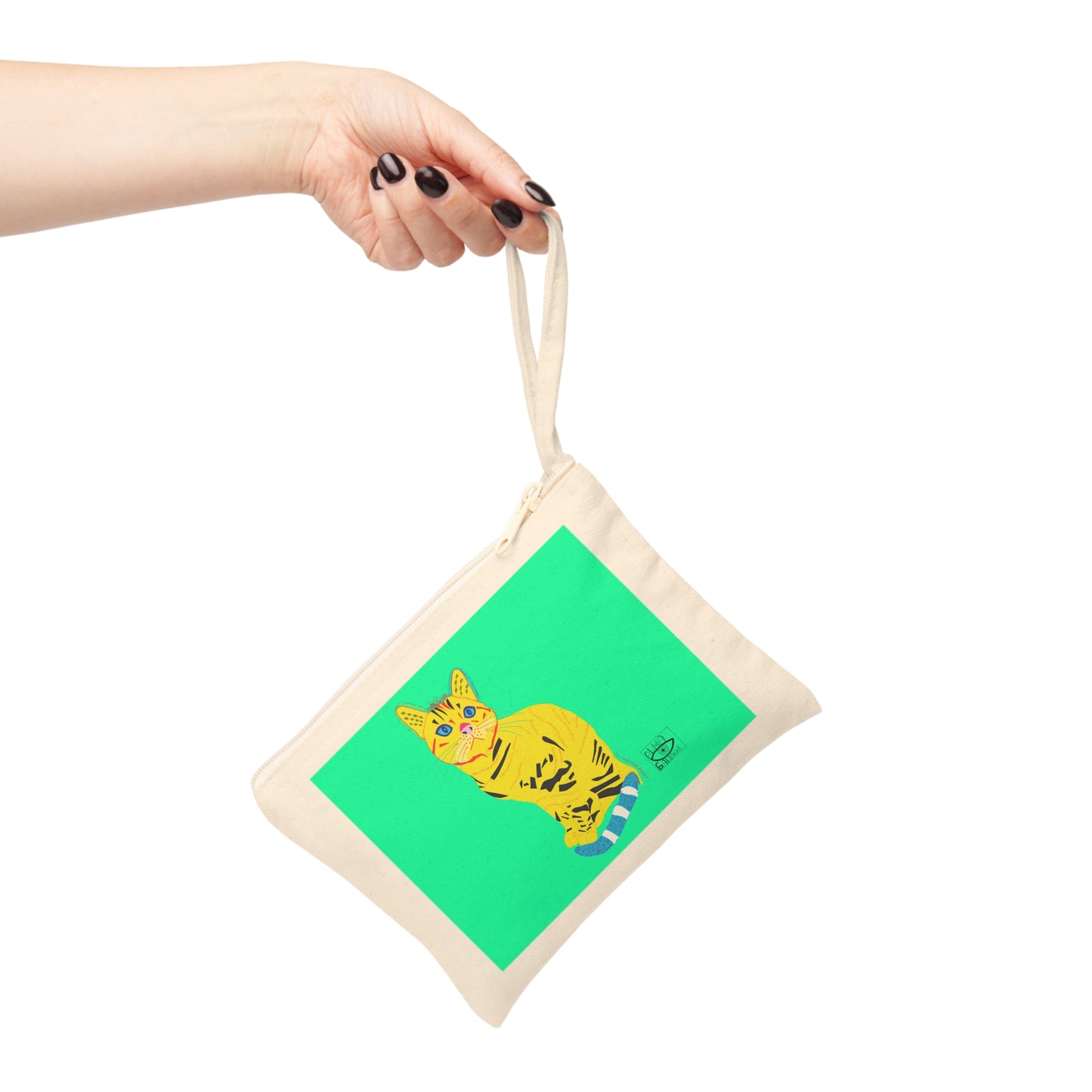 Yellow Cat Zipper Pouch - Yellow Cat Design