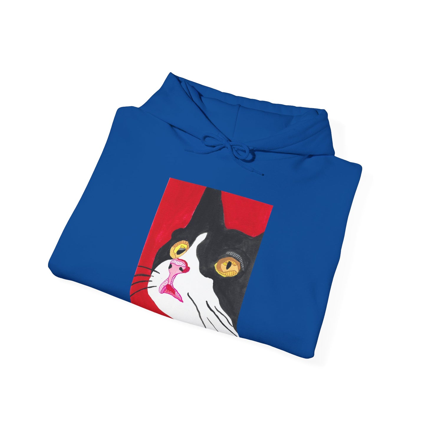 Cat Lover's Unisex Heavy Blend Hoodie - Artistic Cat Design