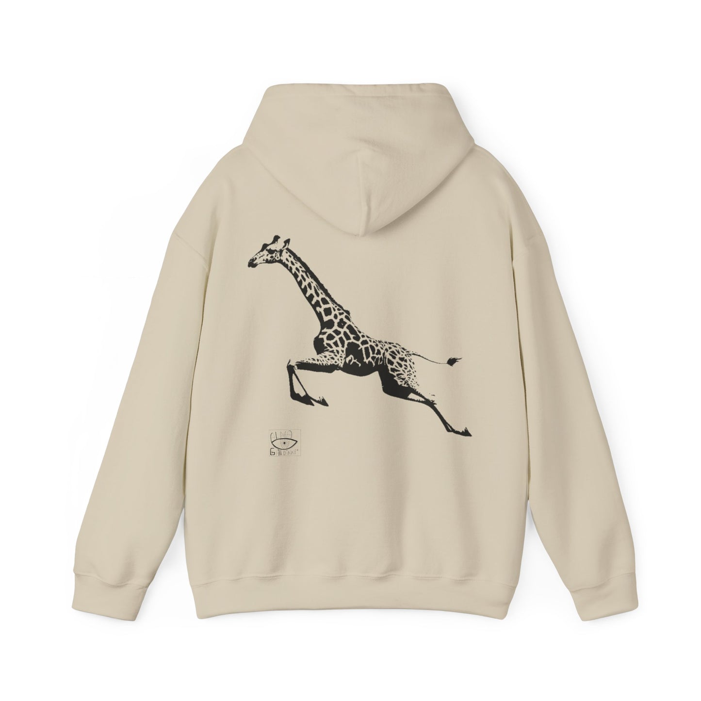 Giraffe Print Hoodie - Cozy Gift for Animal Lovers, Unisex Sweatshirt, Wildlife Fashion, Nature Gift, Unique Apparel