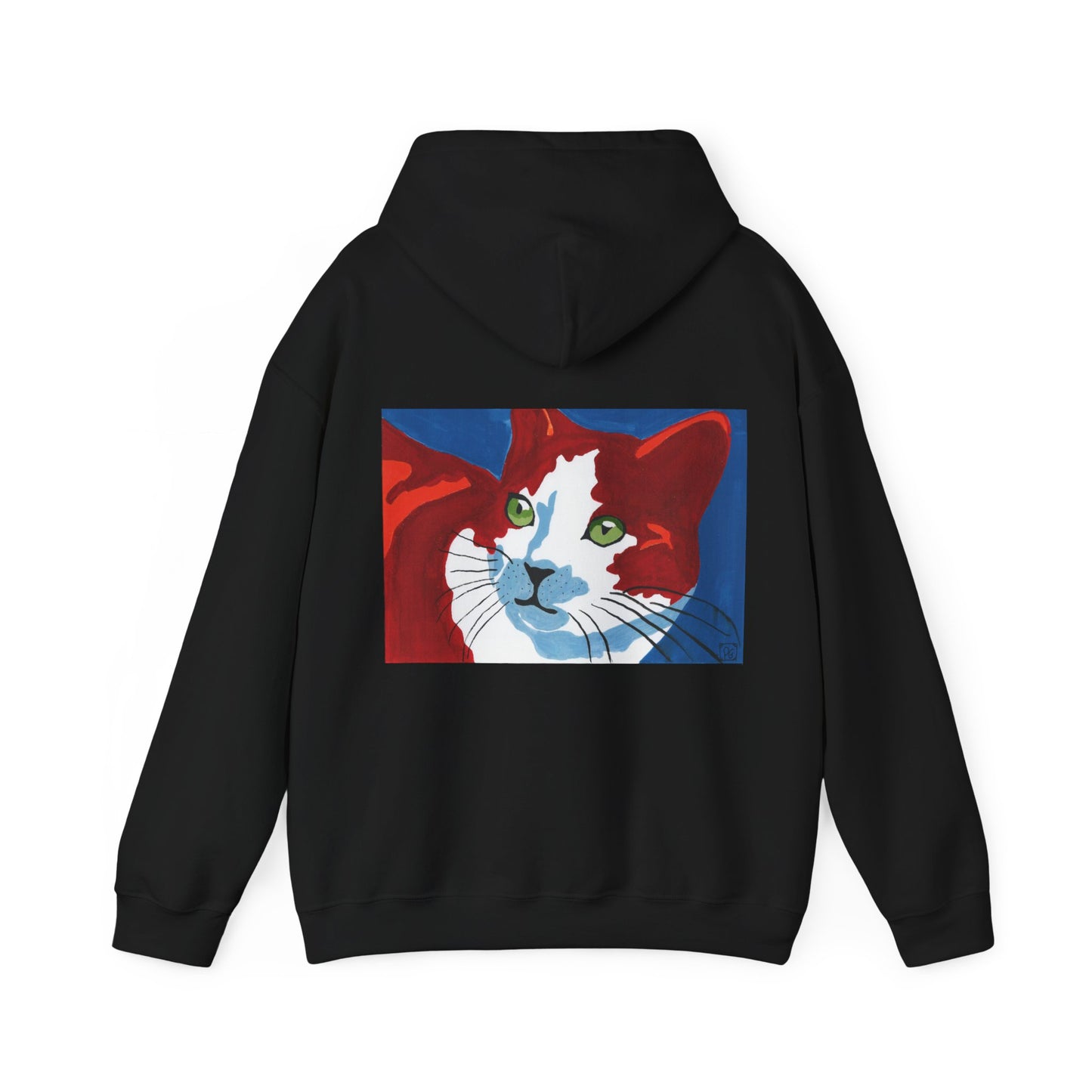 Artistic Cat Hoodie - Unisex Heavy Blend™ Sweatshirt