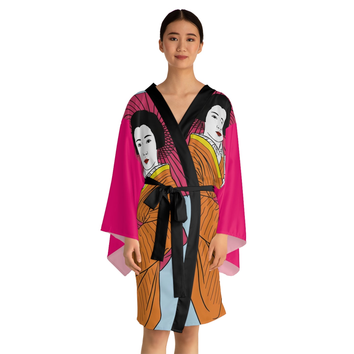Unique Gueisha  Long Sleeve Kimono Robe (AOP)