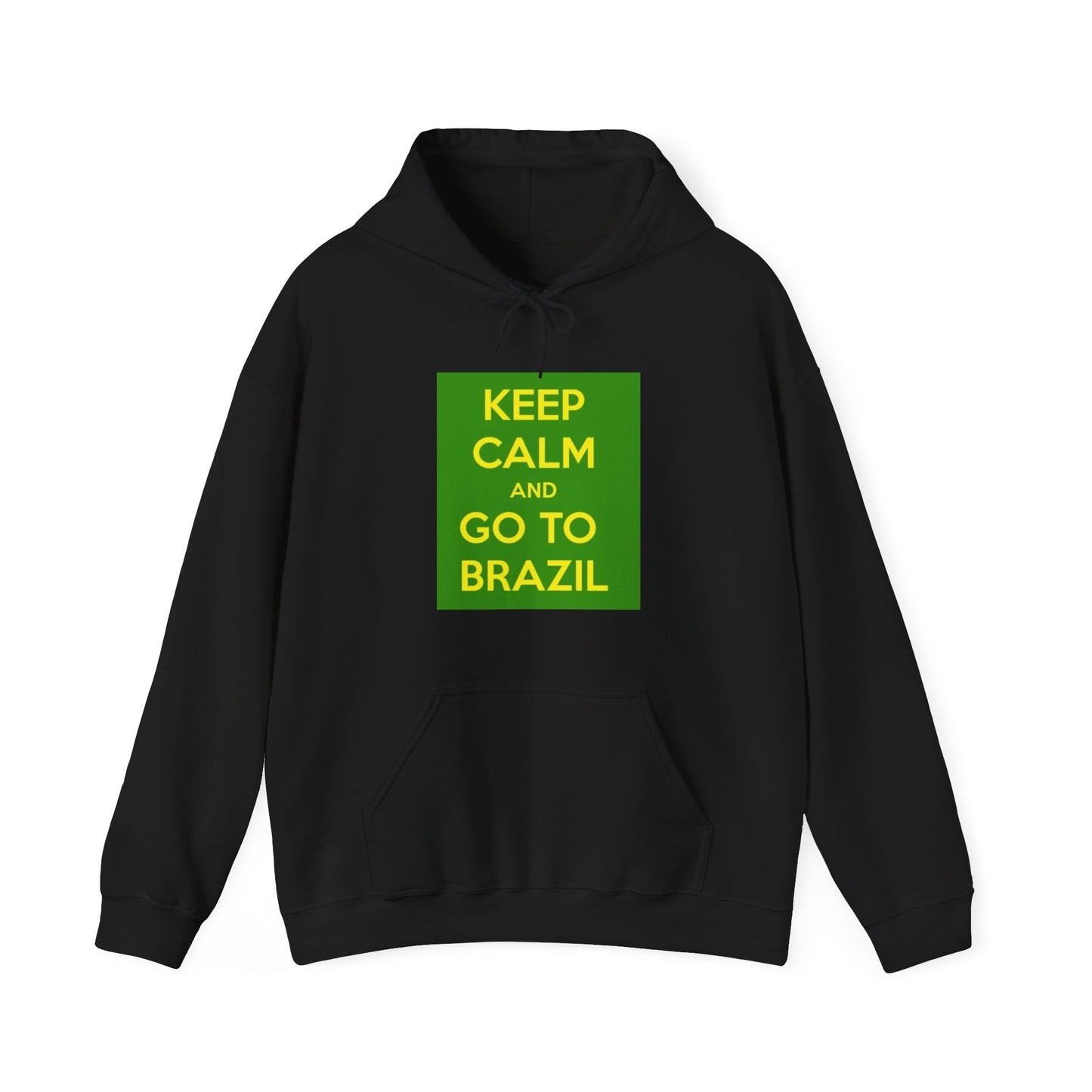 Keep Calm and Go to Brazil Unisex Hoodie, Travel Sweatshirt, Adventure Apparel, Gift for Travelers, Vacation Hoodie