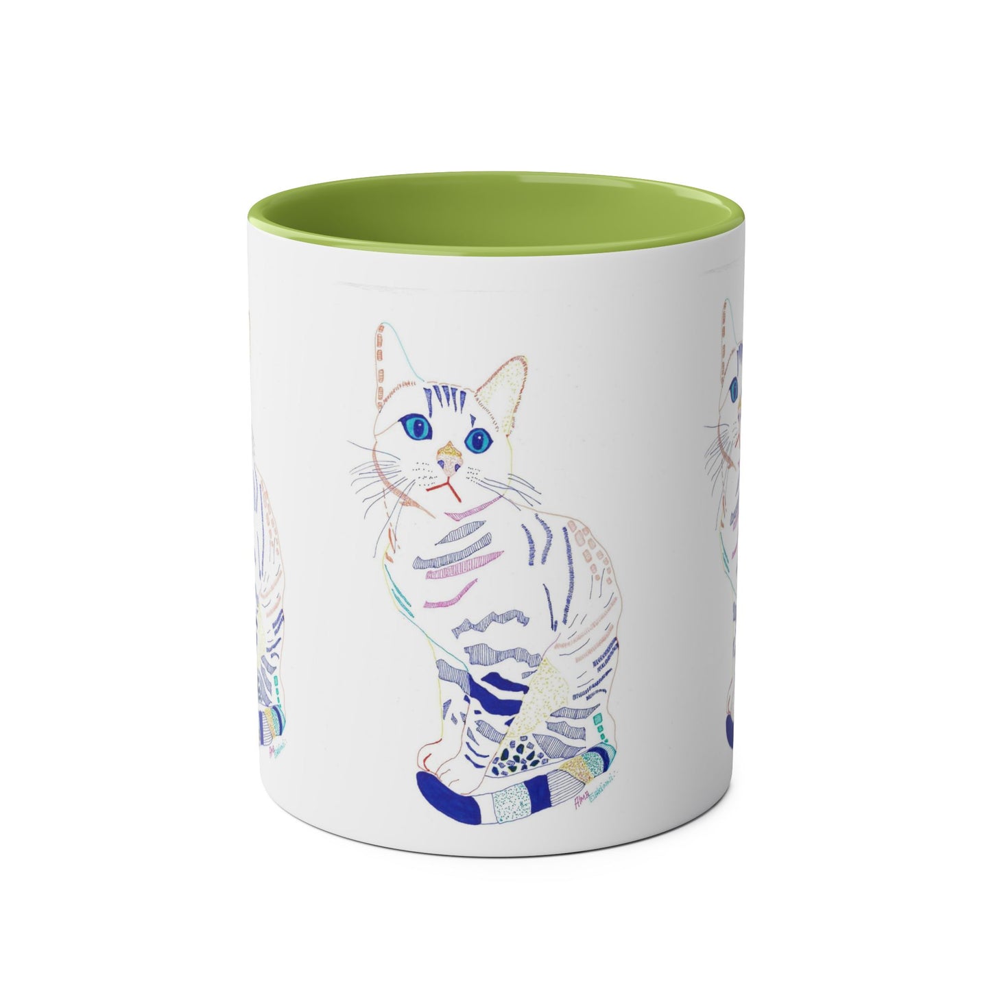 White Cat Mug
