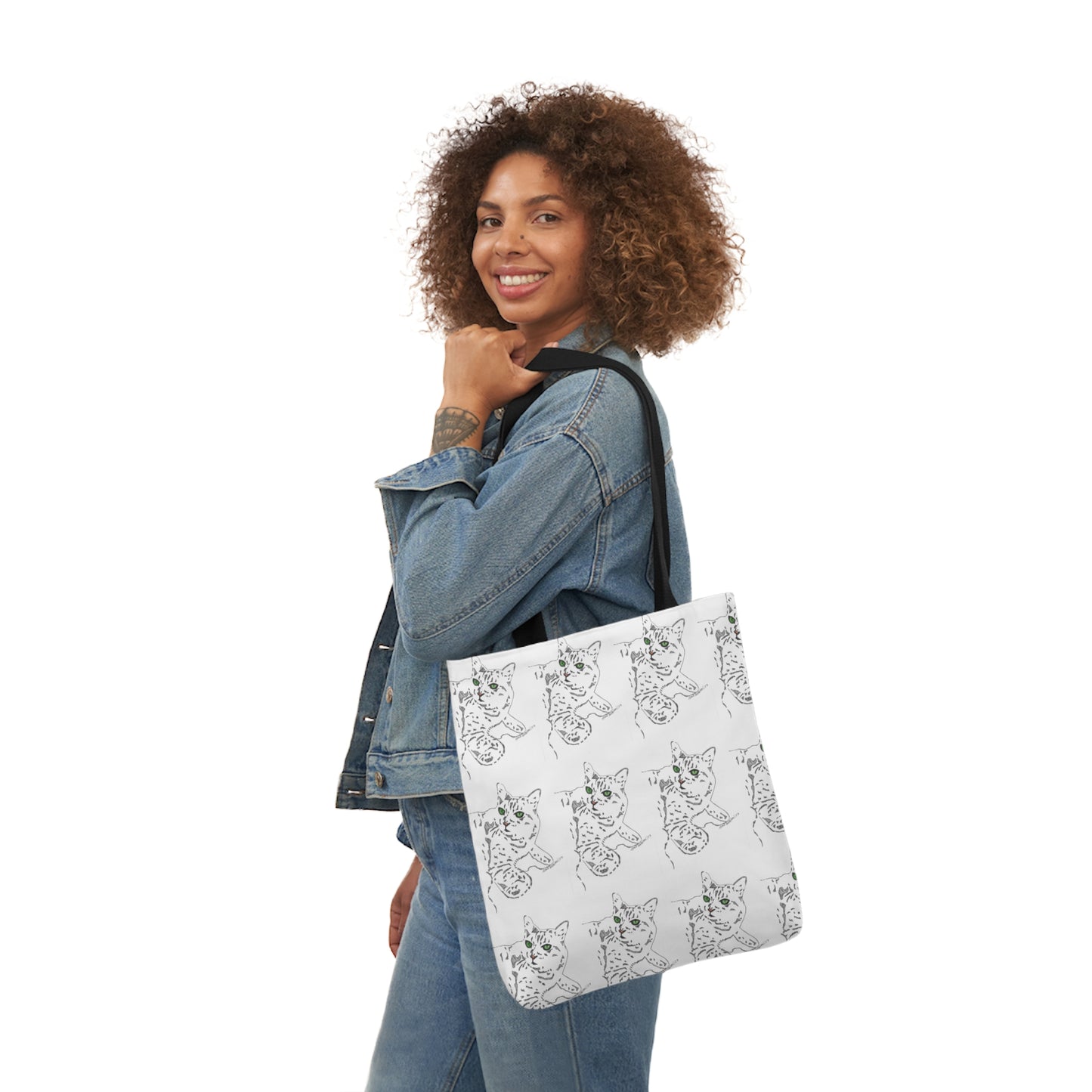 Abstract Cat tote bag