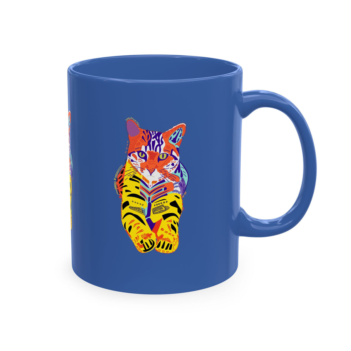 Tiger Cat Traditional Ceramic Mug