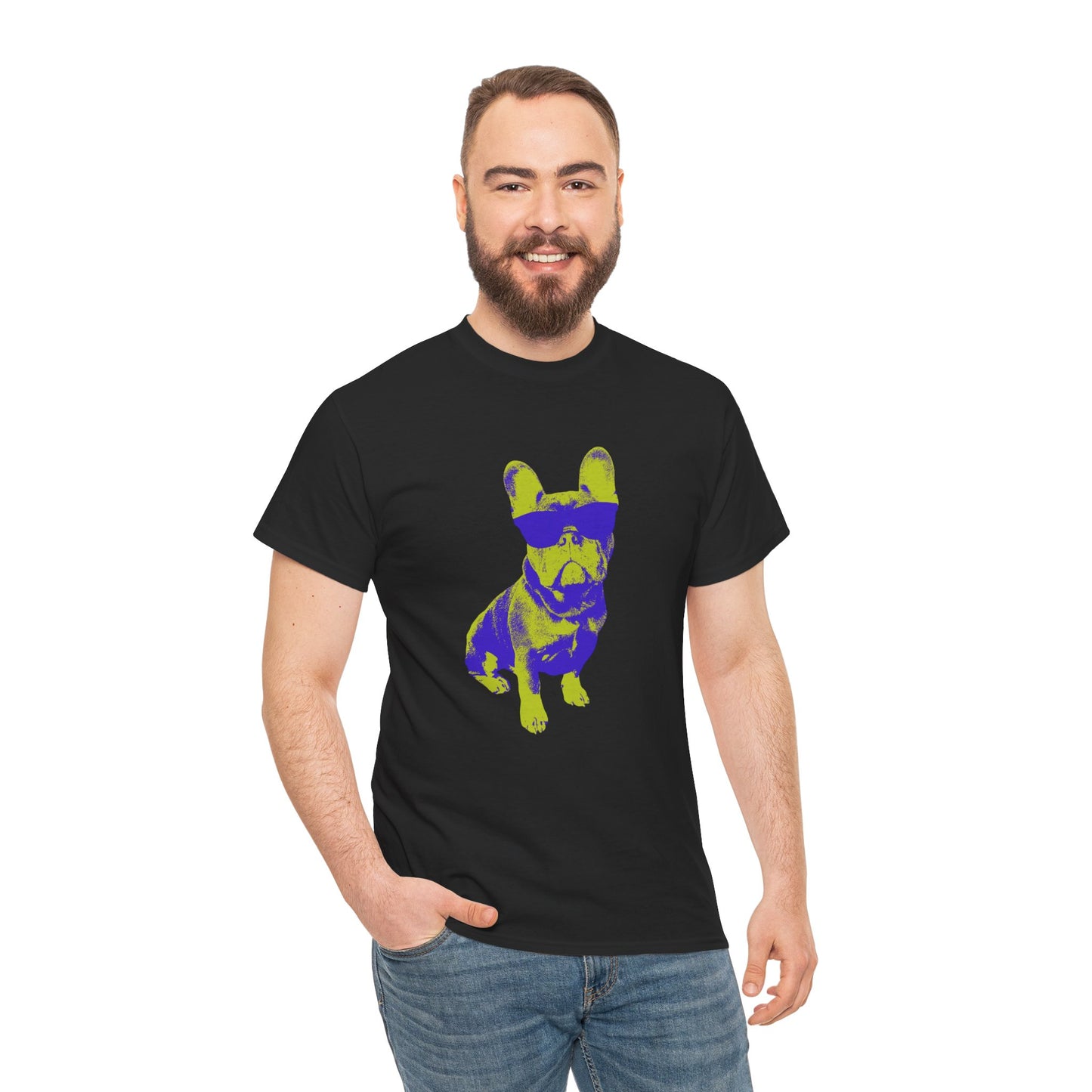 French Buldog Unisex Heavy Cotton Tee