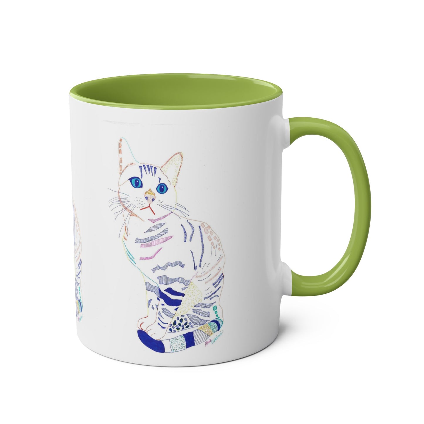 White Cat Mug