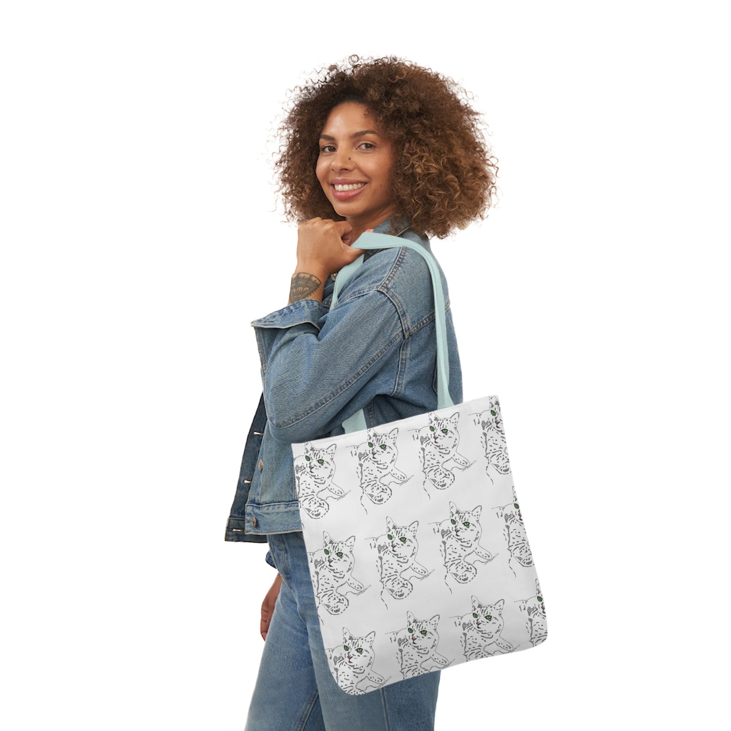 Abstract Cat tote bag