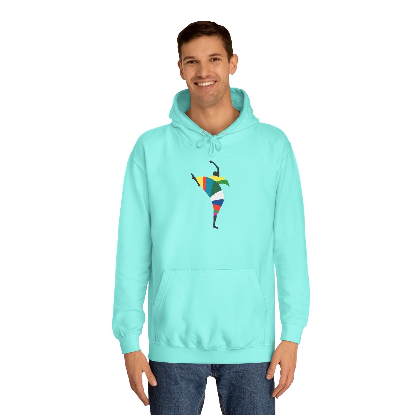 Colorful Dancer Unisex College Hoodie - Stylish Daily Wear