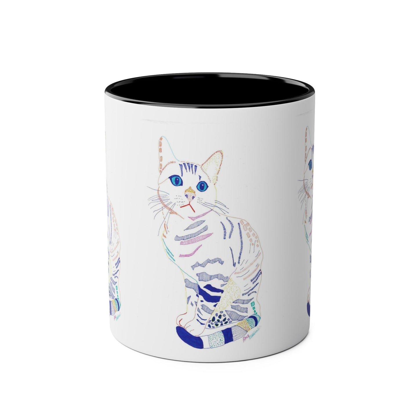 White Cat Mug