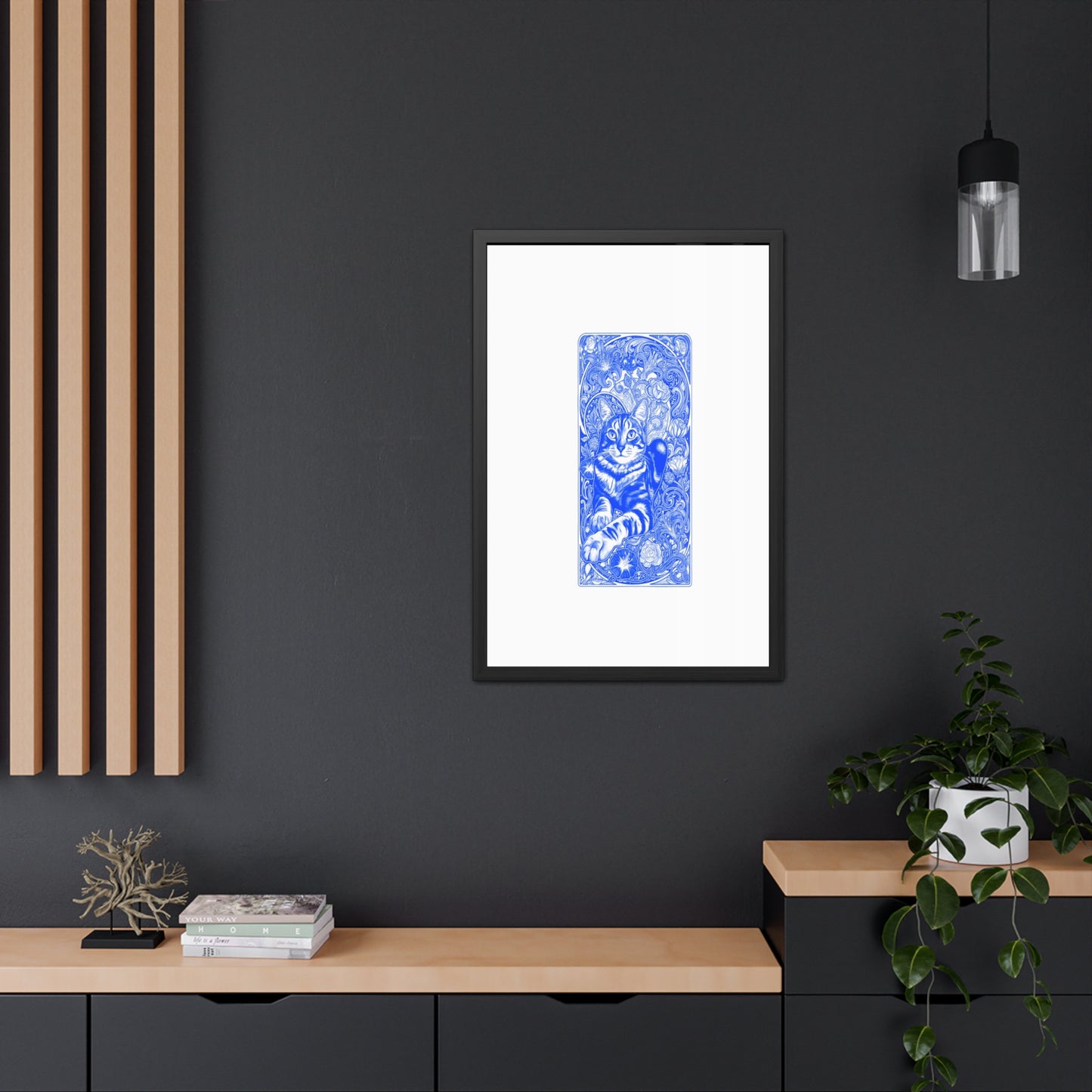 Art Nouveaux Cat Framed Posters