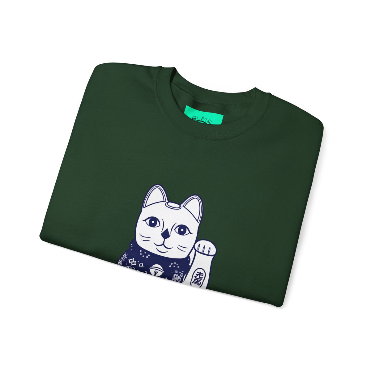 Good Luck Cat Unisex Heavy Blend™ Crewneck Sweatshirt