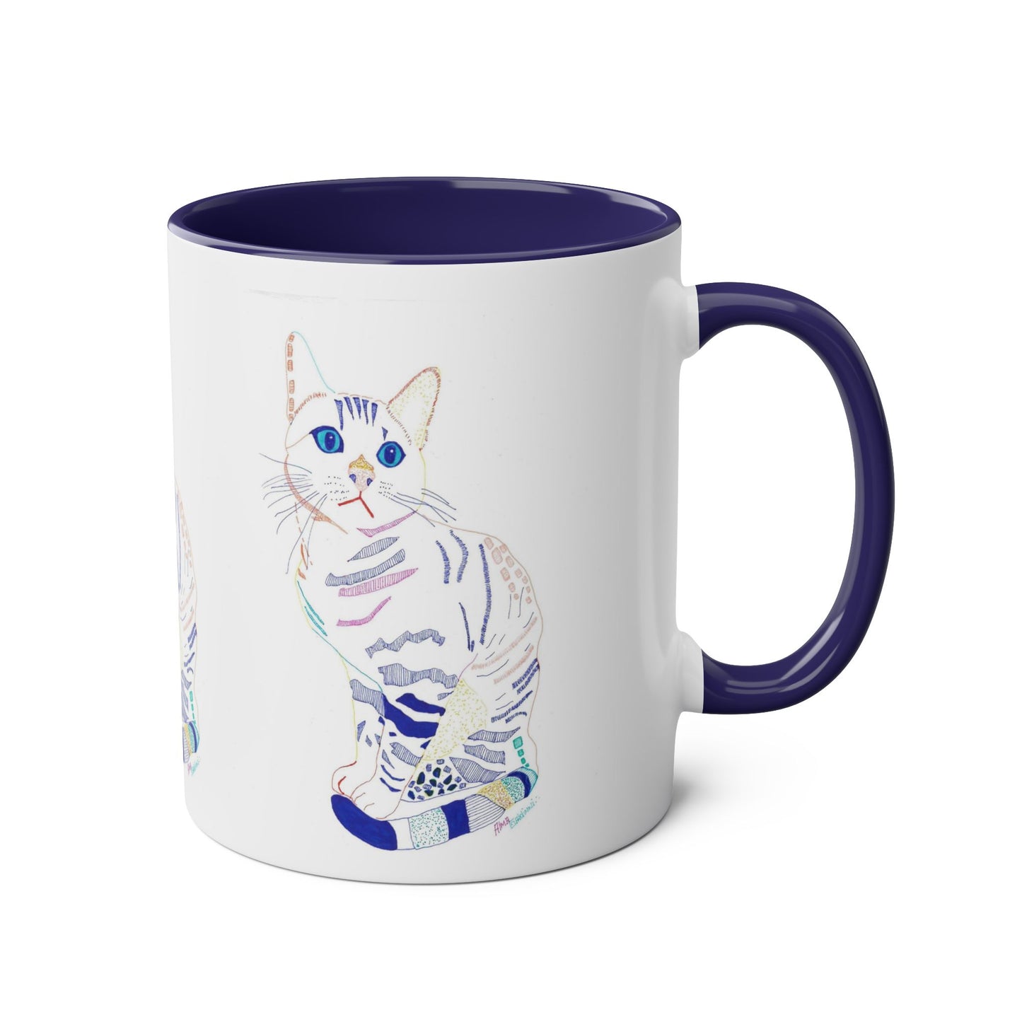 White Cat Mug