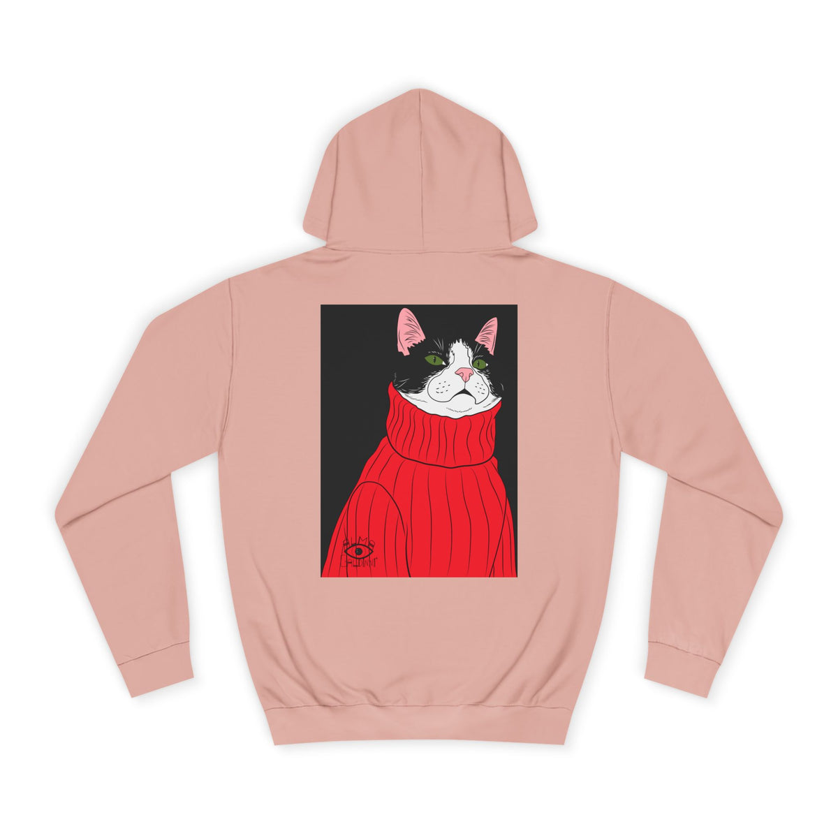 Lazy cat Unisex College Hoodie