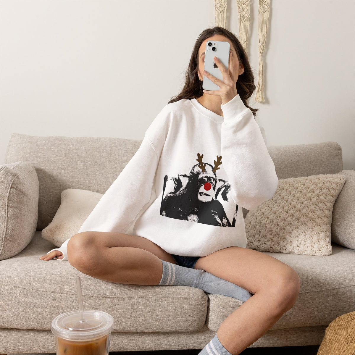 Cheeky Monkey Unisex Heavy Blend™ Crewneck Sweatshirt