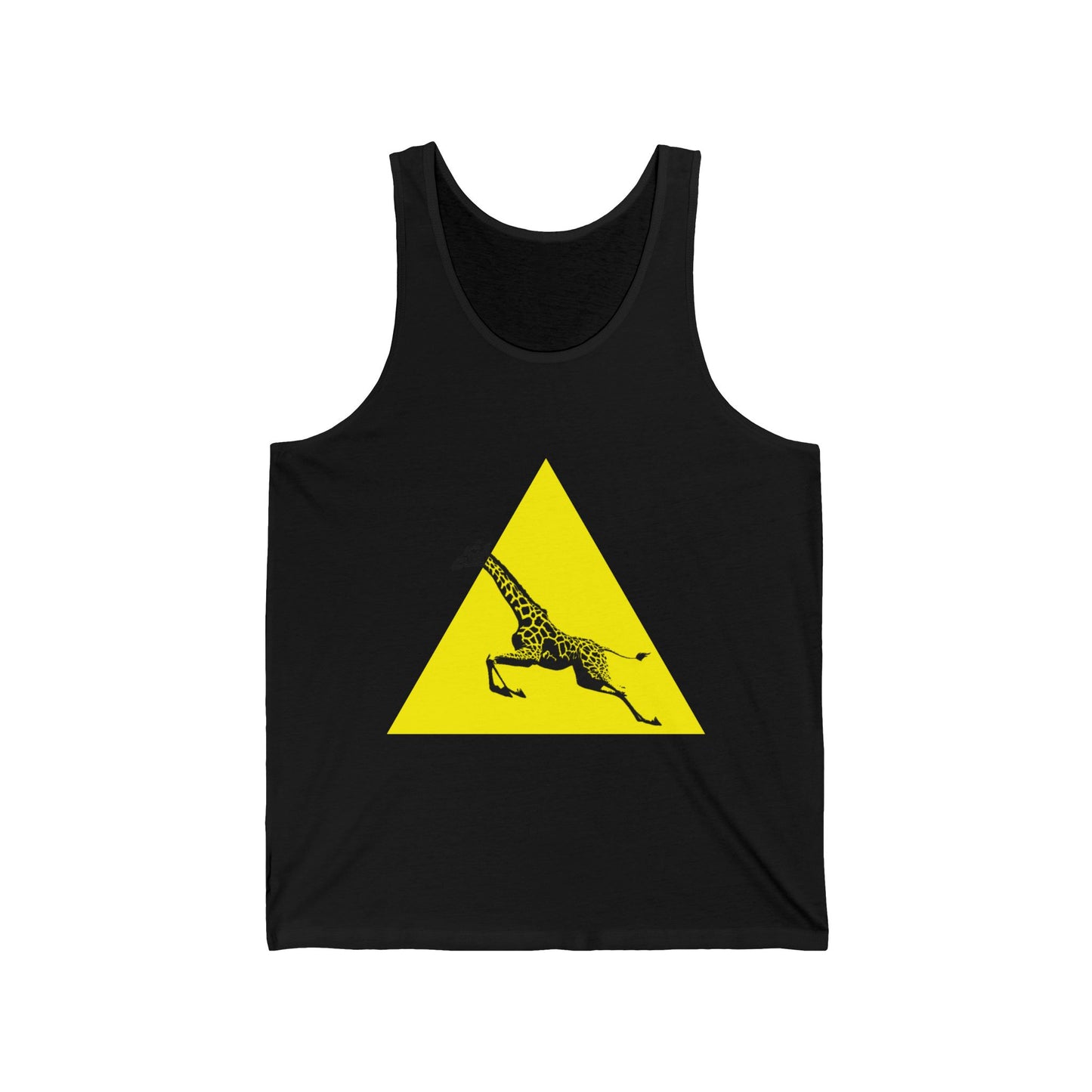 Giraffe Graphic Unisex Jersey Tank, Summer Vibes, Animal Lover Gift, Casual Wear, Vacation Top