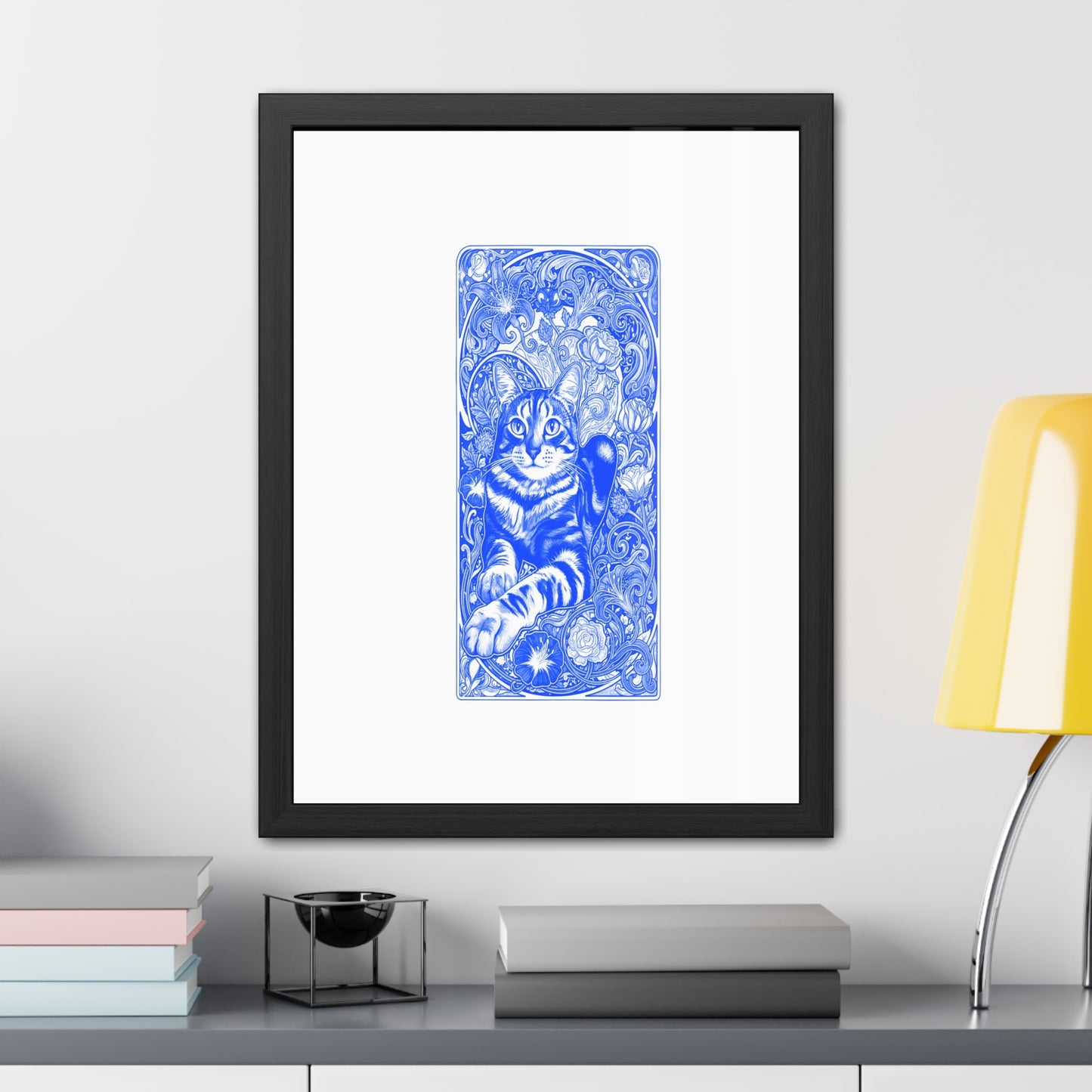 Art Nouveaux Cat Framed Posters