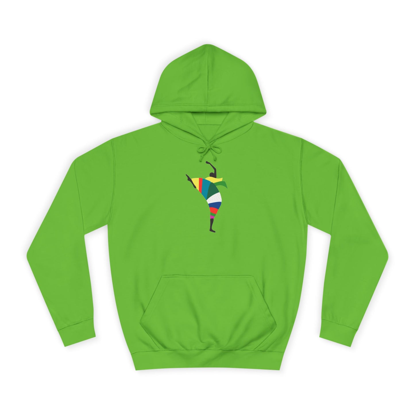 Colorful Dancer Unisex College Hoodie - Stylish Daily Wear