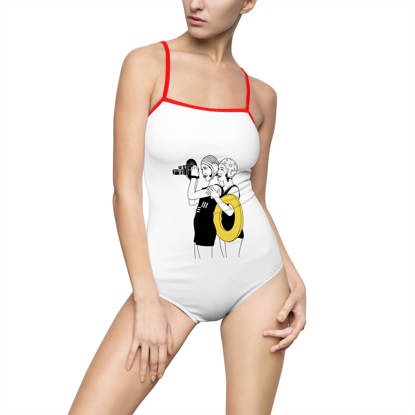 Beach girls Women's One-piece Swimsuit (AOP)