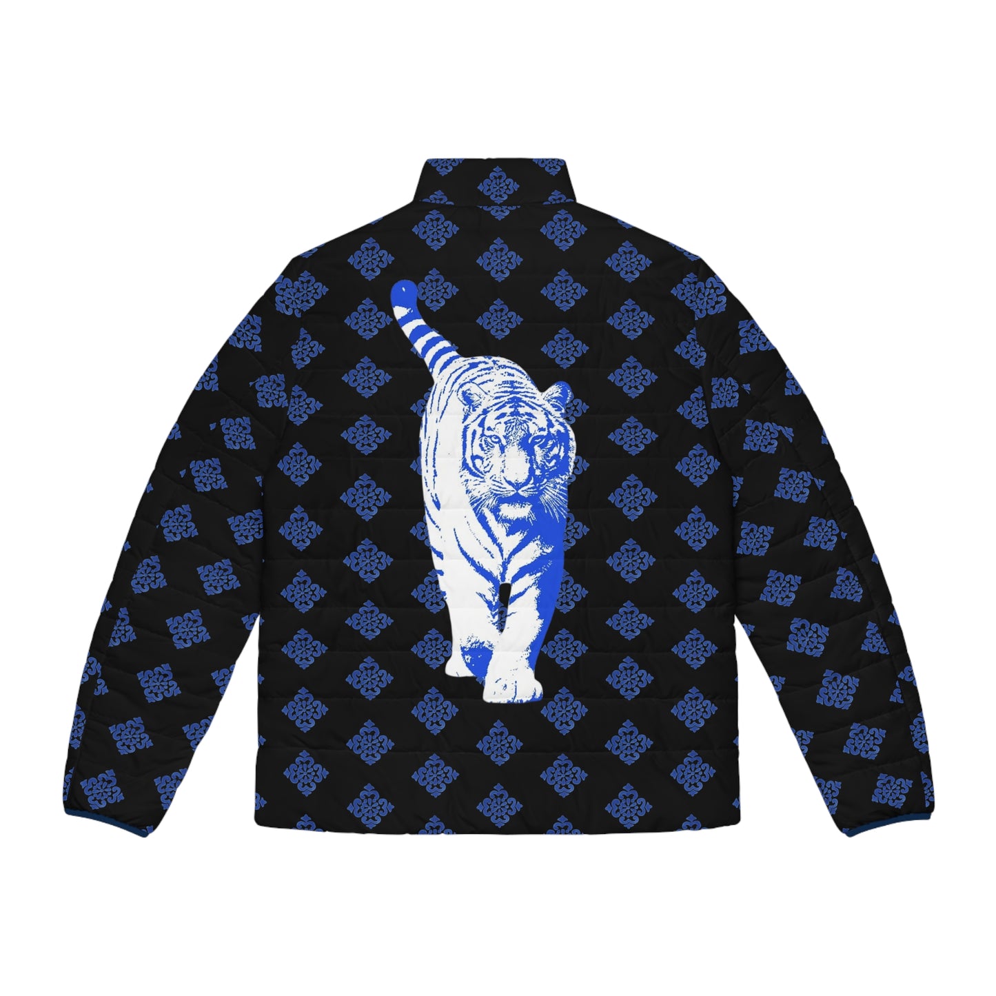 Tiger Men's Puffer Jacket (AOP)