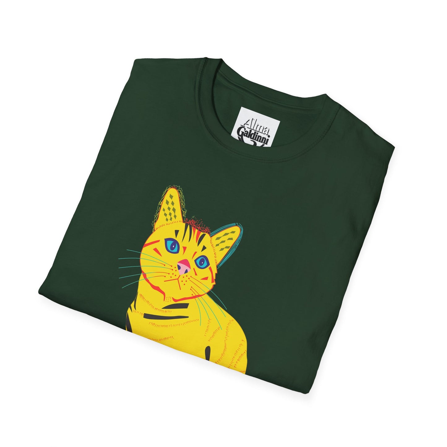 Yellow Cat Unisex Softstyle T-Shirt