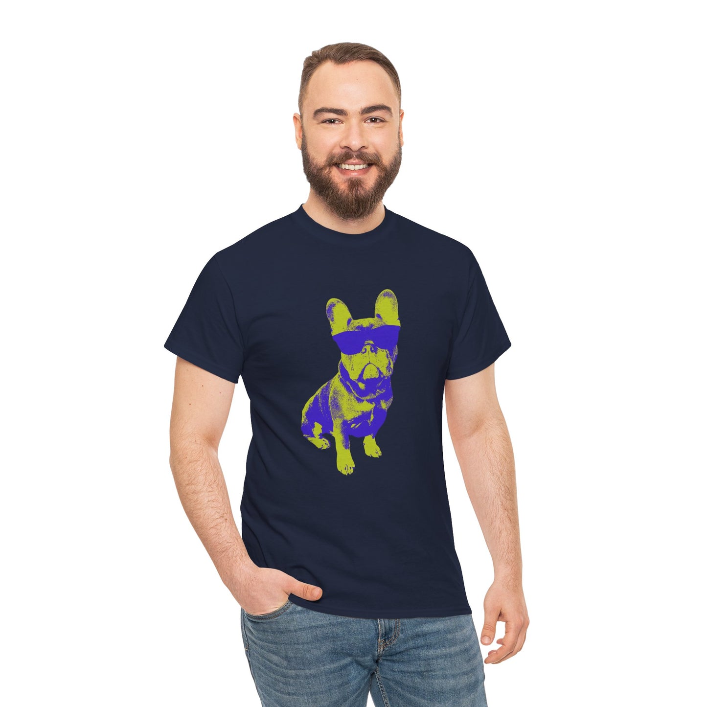 French Buldog Unisex Heavy Cotton Tee