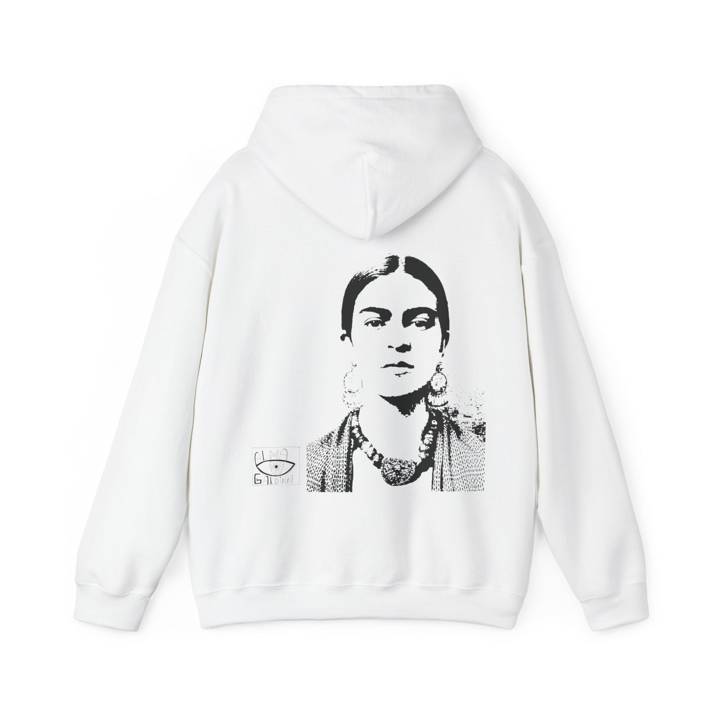 Frida Kahlo Inspired Hooded Sweatshirt - Unisex Warm Hoodie, Art Lover Gift, Vintage Style Clothes, Bohemian Fashion, Cozy Casual Wear