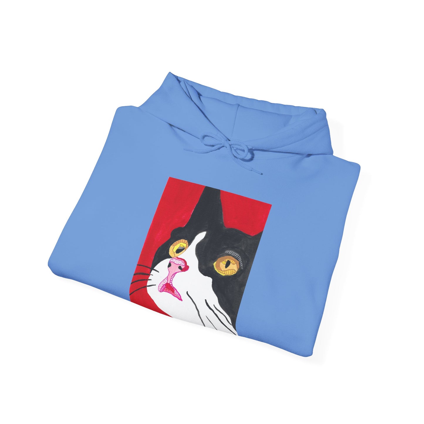 Cat Lover's Unisex Heavy Blend Hoodie - Artistic Cat Design