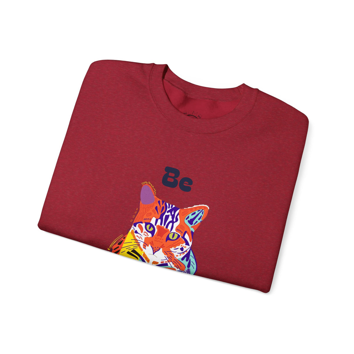 Tiger Cat Be Strong Unisex Heavy Blend™ Crewneck Sweatshirt