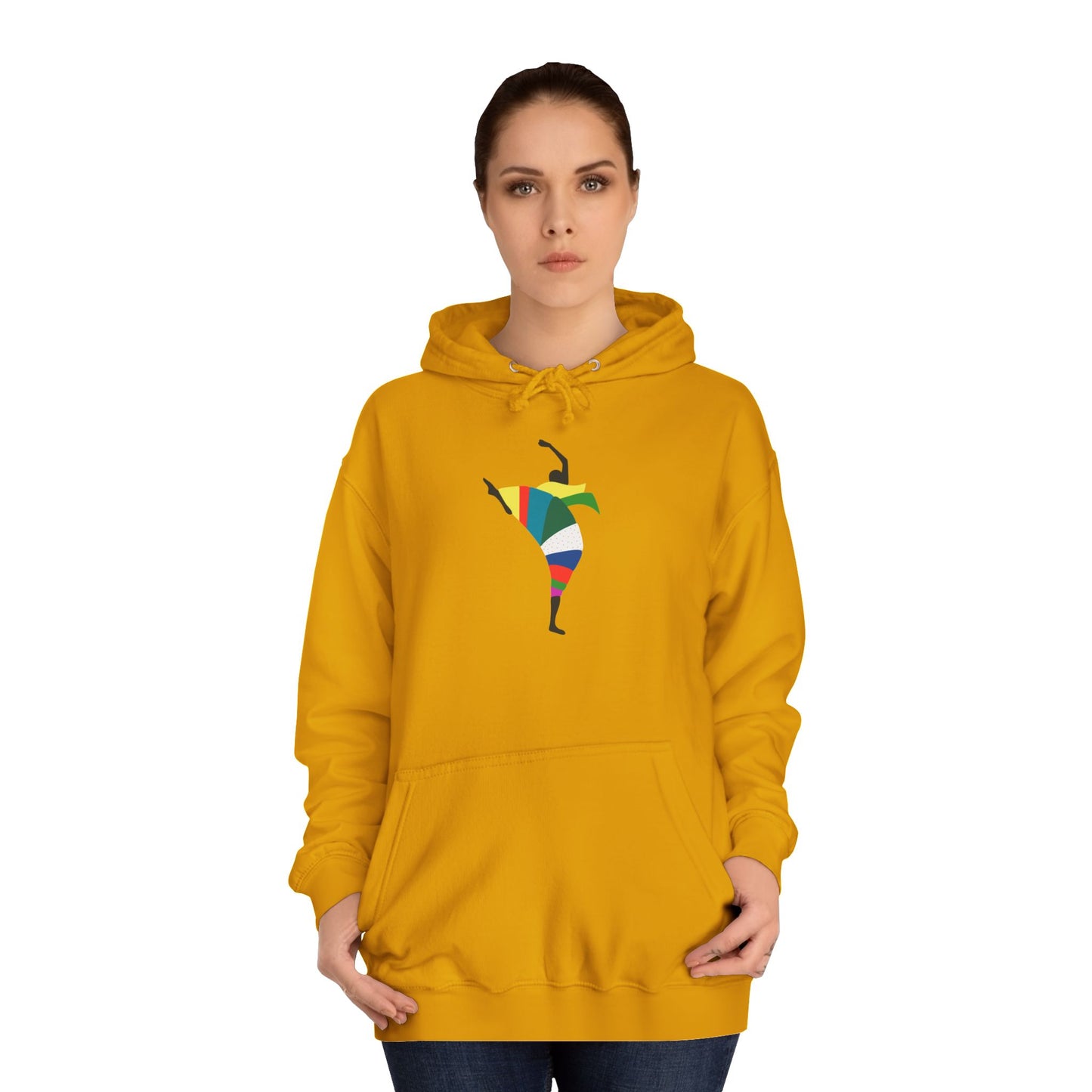 Colorful Dancer Unisex College Hoodie - Stylish Daily Wear