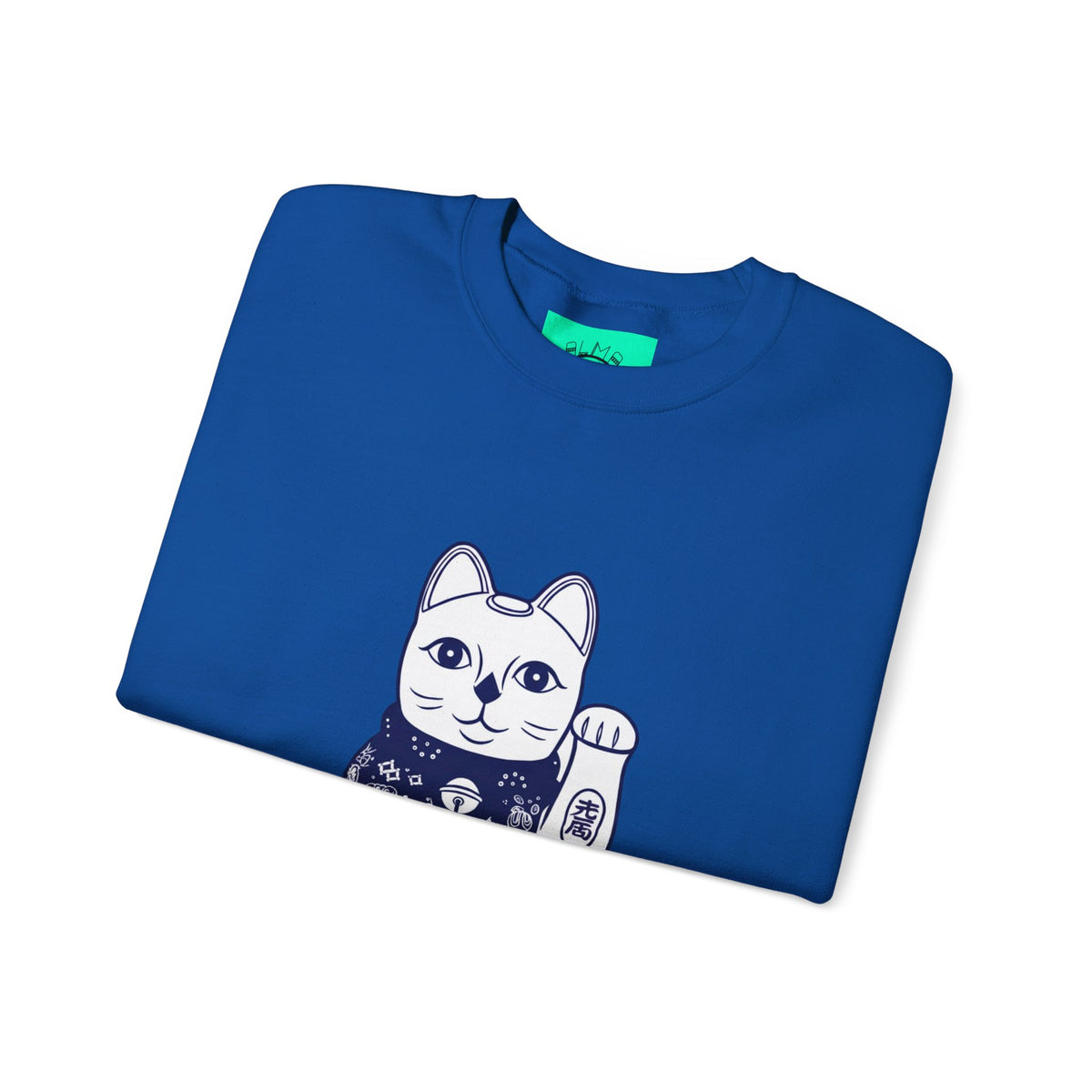 Good Luck Cat Unisex Heavy Blend™ Crewneck Sweatshirt
