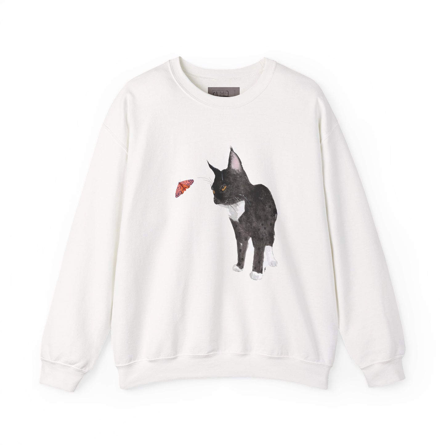 Black cat Unisex Heavy Blend™ Crewneck Sweatshirt