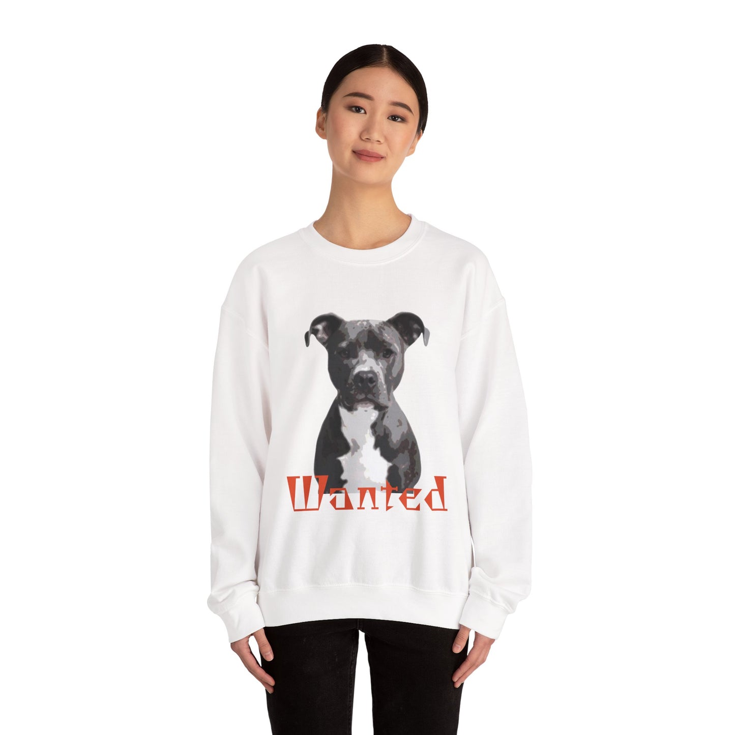 Wanted Dog Sweatshirt, Cozy Crewneck, Animal Lover Gift, Pet Enthusiast Apparel, Casual Unisex Top