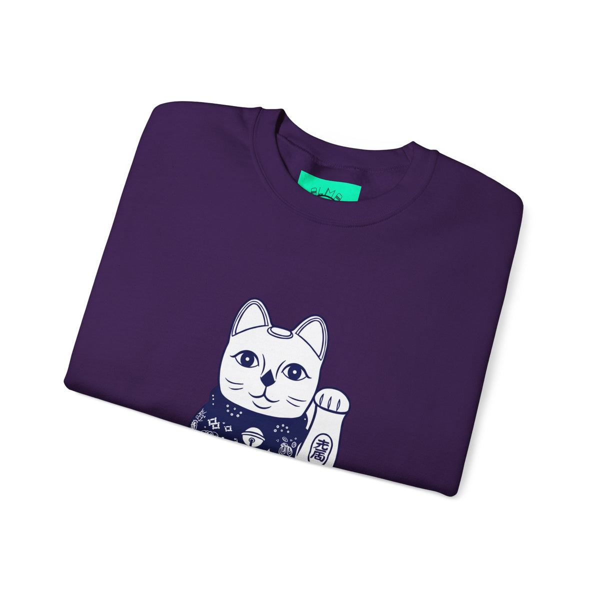 Good Luck Cat Unisex Heavy Blend™ Crewneck Sweatshirt