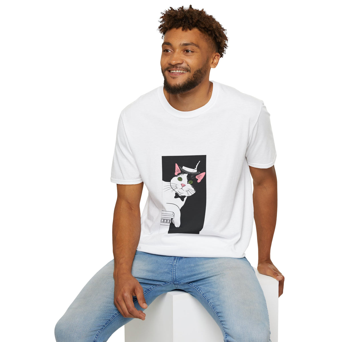 Mister Cat Unisex Softstyle T-Shirt