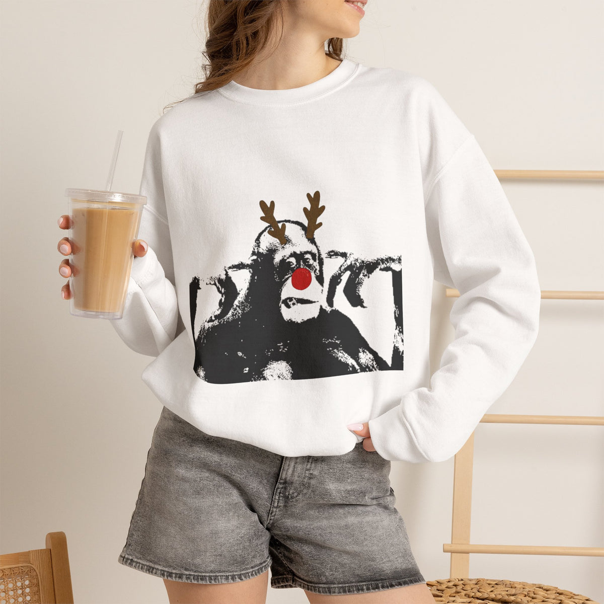 Cheeky Monkey Unisex Heavy Blend™ Crewneck Sweatshirt