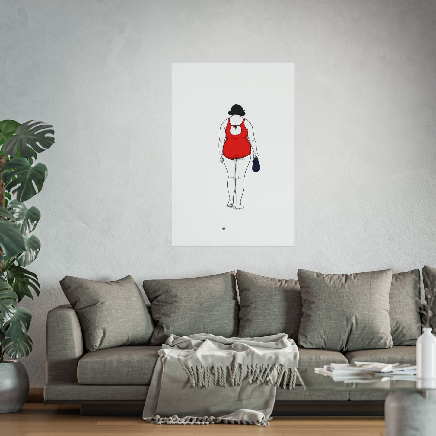 Elegant Swimmer lady Fine Art Posters