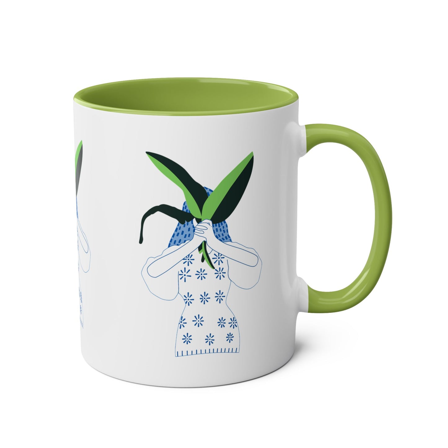 Mother Nature Two-Tone Coffee Mugs, 11oz