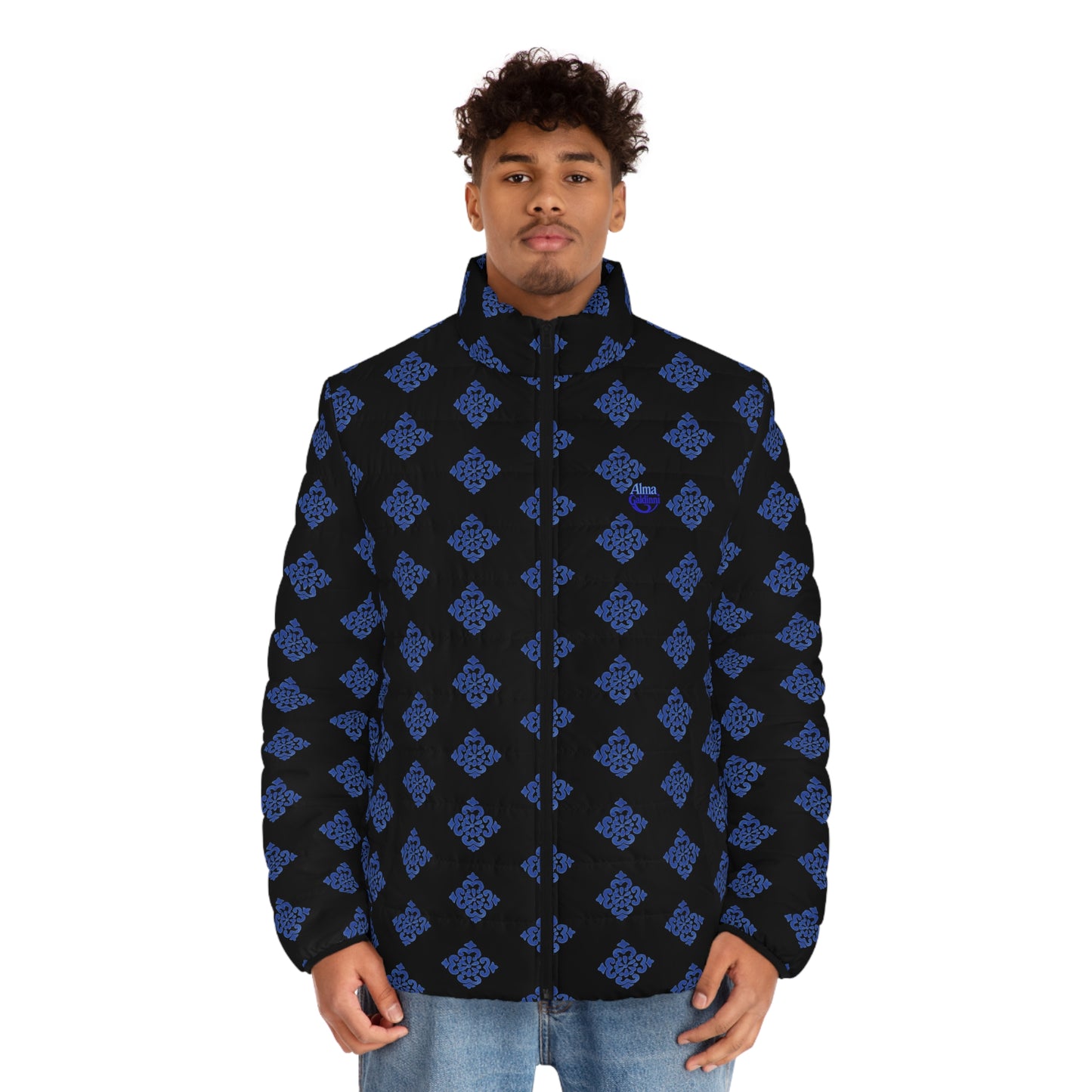 Tiger Men's Puffer Jacket (AOP)