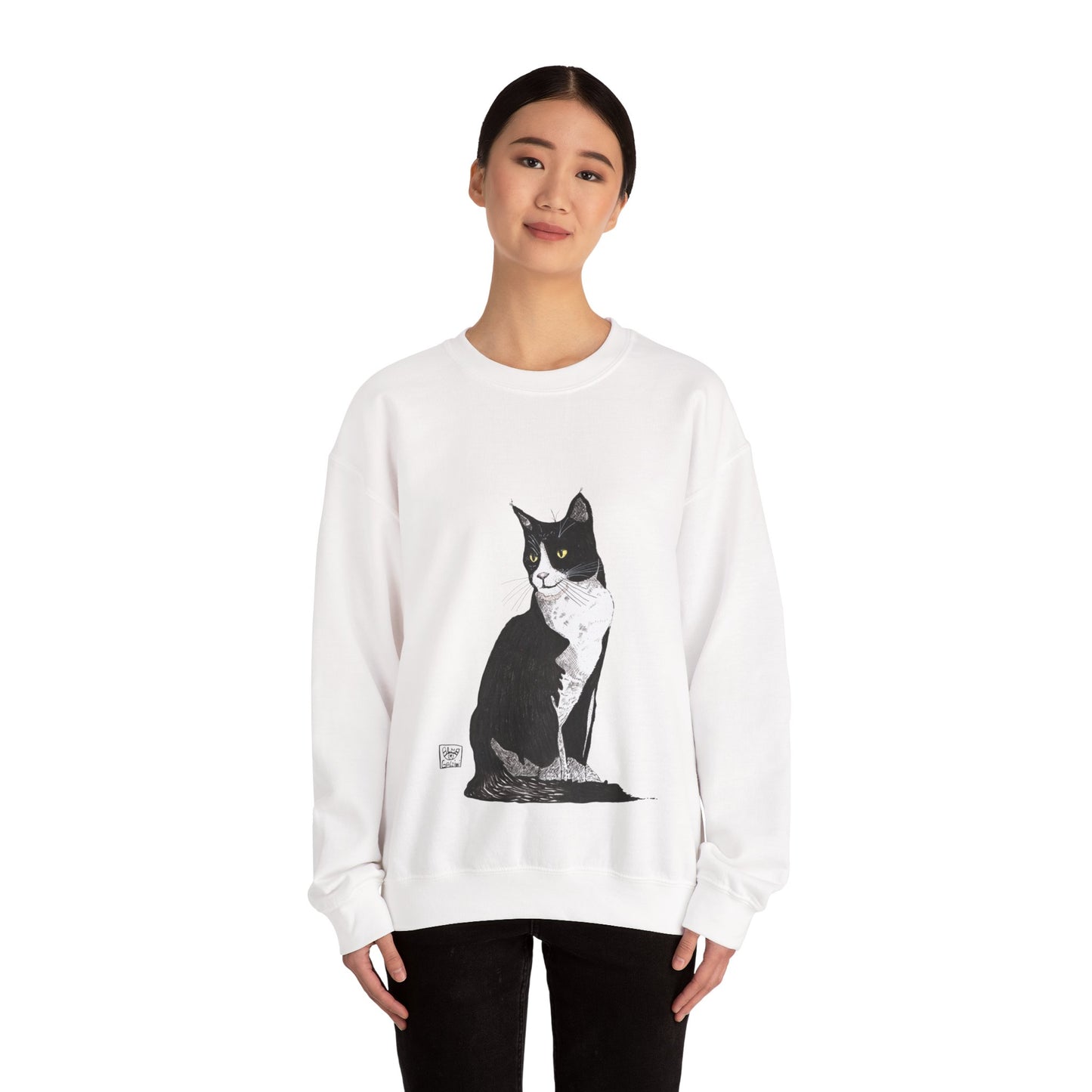 Cat Lover's Crewneck Sweatshirt - Cozy Unisex Design