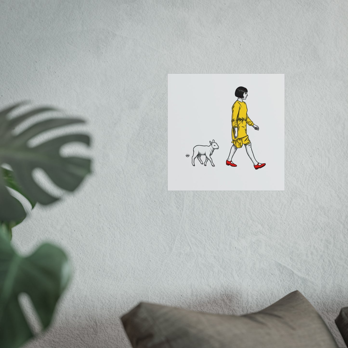 Violet and the lamb Fine Art Posters