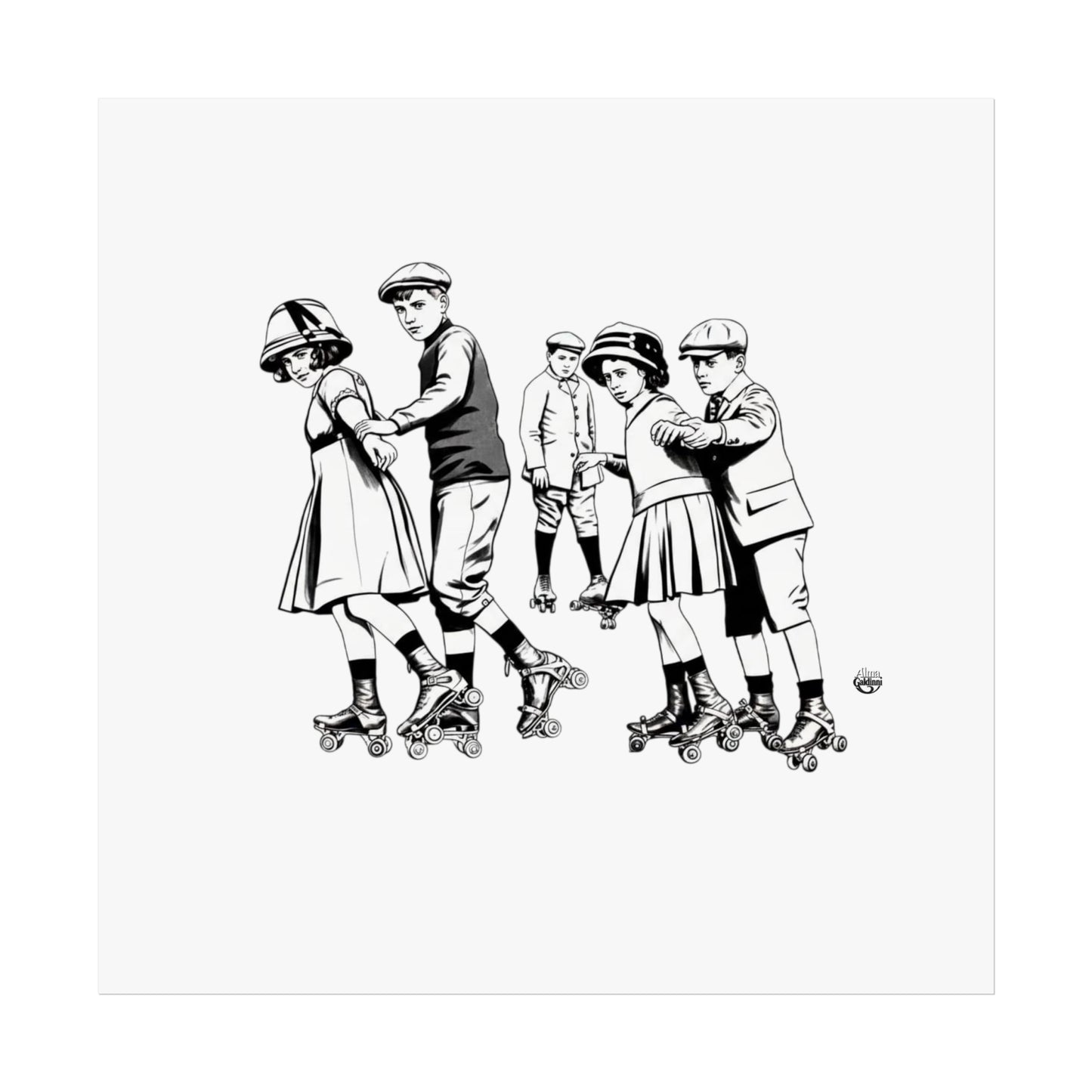 Rolling on the street Fine Art Posters
