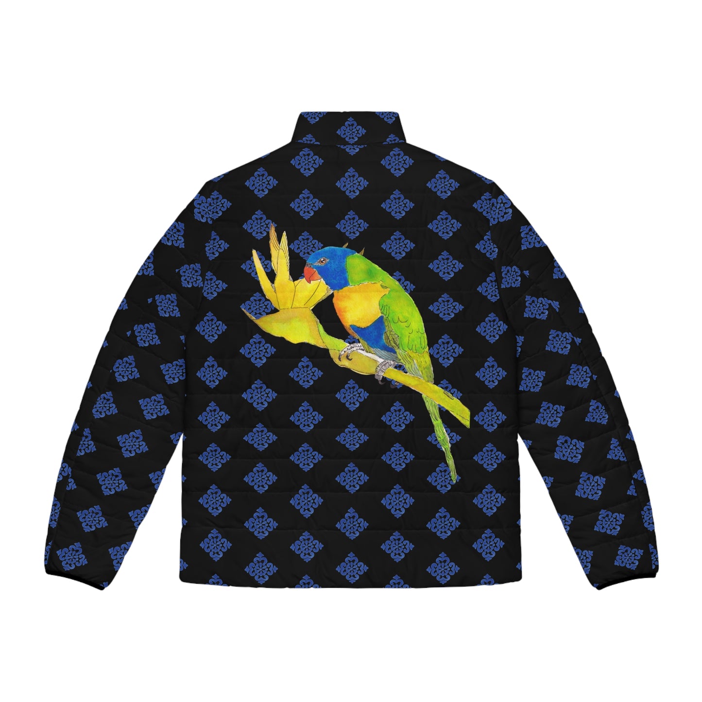 Parrot Men's Puffer Jacket (AOP)